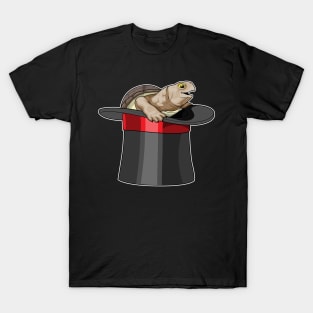 Turtle Wizard Top hat T-Shirt